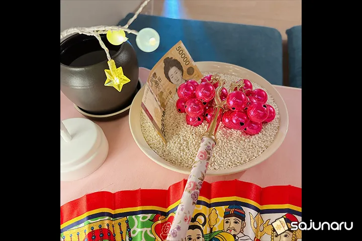 사주나루 은빛구슬