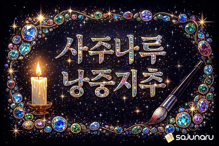 사주나루 낭중지추